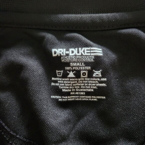 US Army Polo Shirt Embroidered‎ Logo Black Short Sleeve Dri-Duke Mens Small EUC - Picture 6 of 8